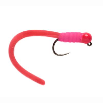 Pink Hot Head Squirmy Barbless