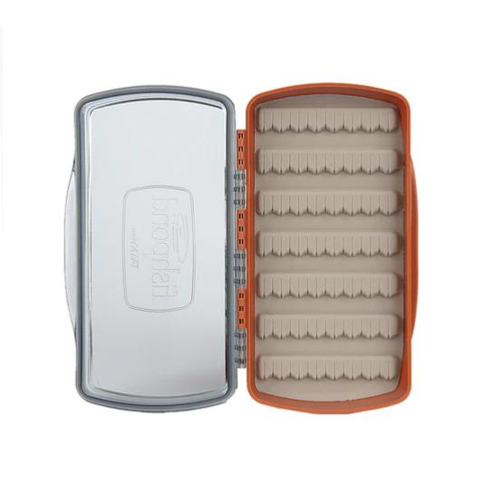 Tacky Pescador Fly Box - Medium - Clear - Burnt Orange