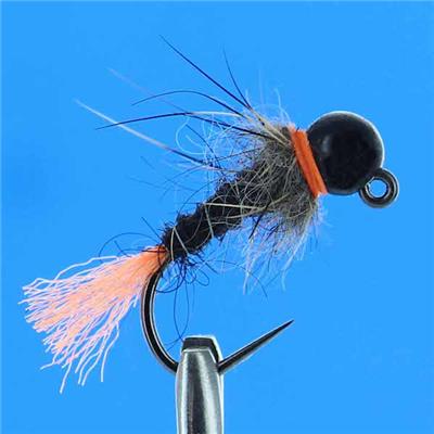 Jig Black Orange Tag Barbless