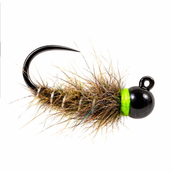 Jig Hare's ear Green Neck Barbless