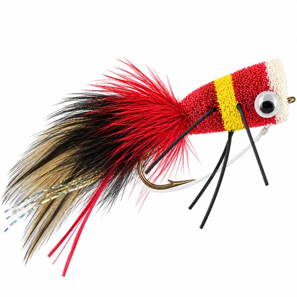 Popper Bass Bug Rouge/Jaune