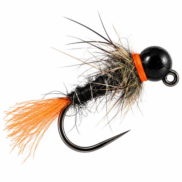Jig Black Orange Tag Barbless