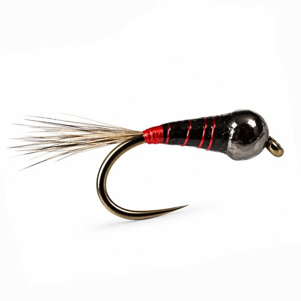 Black Red Rib Barbless