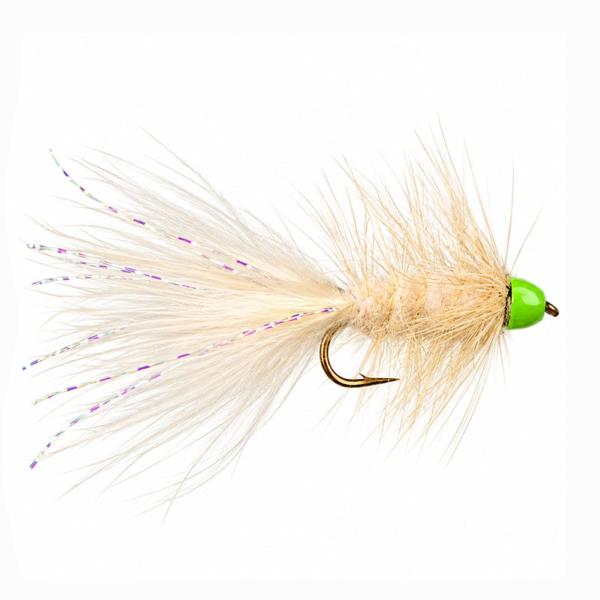 Wolly Bugger Blanc Cône Vert