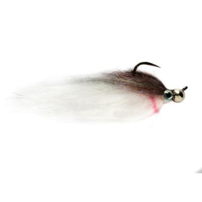 Barbless Jiggy Fat Minnow Brown & White