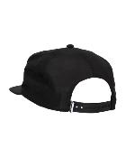 Unstructured Flat Brim Cap Black