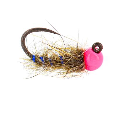 Jig Hares Ear Pink Blue Rib