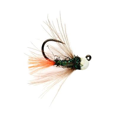White Bead Red Tag Jig Barbless
