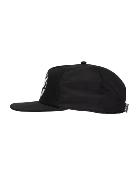 Unstructured Flat Brim Cap Black