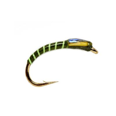 Fluorescent Green Ribbed Olive Buzzer
