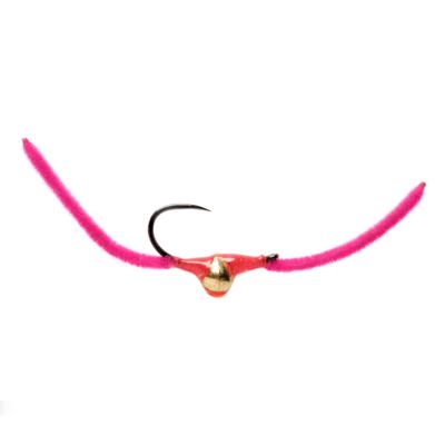 Croston's Chenille Worm Hot Pink Barbless
