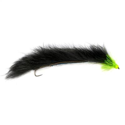 Snake Bead Head Black & Green Barbless